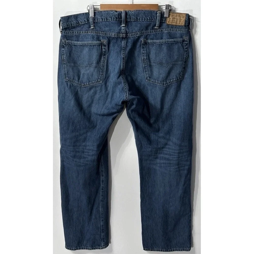 Mens Polo Ralph Lauren Classic Fit Straight Blue Jeans Sz 40 40x32